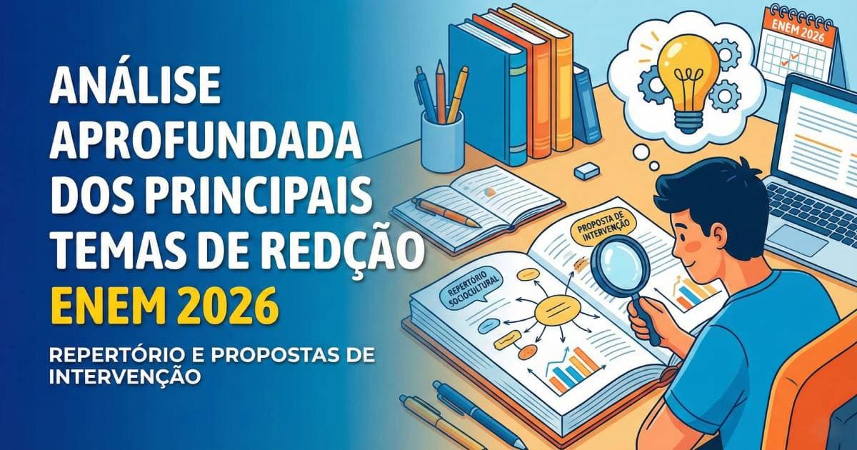 Análise Aprofundada dos Principais Temas de Redação ENEM 2026: Repertório e Propostas de Intervenção